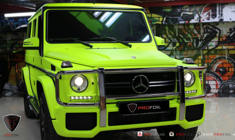Флюорисцентный Mercedes Benz G53 AMG от Profoil тюнинг